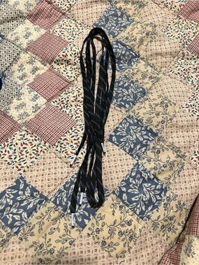 O'Neill Black Reflective Shoelaces with Silver Accents
